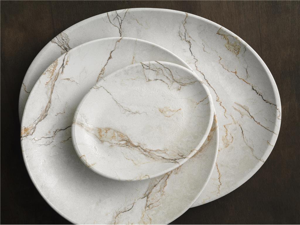 Granix Oval Plate Moove / 31x24cm / 6pcs