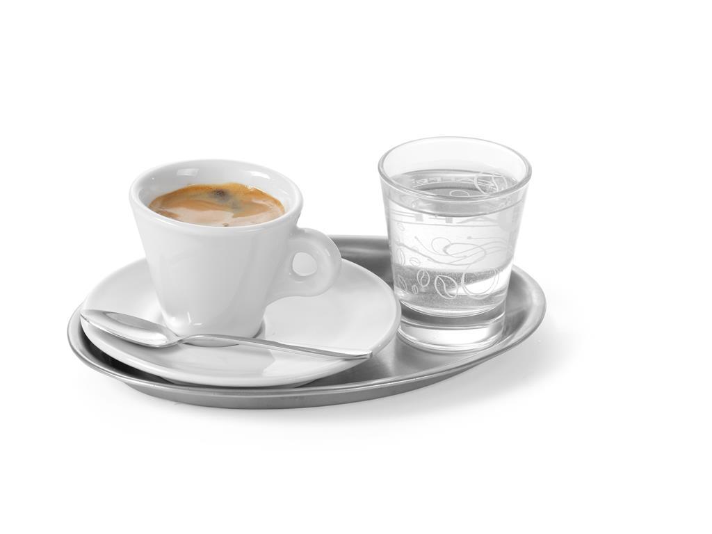 Serving Tray / 28x22cm / Silver / Oval