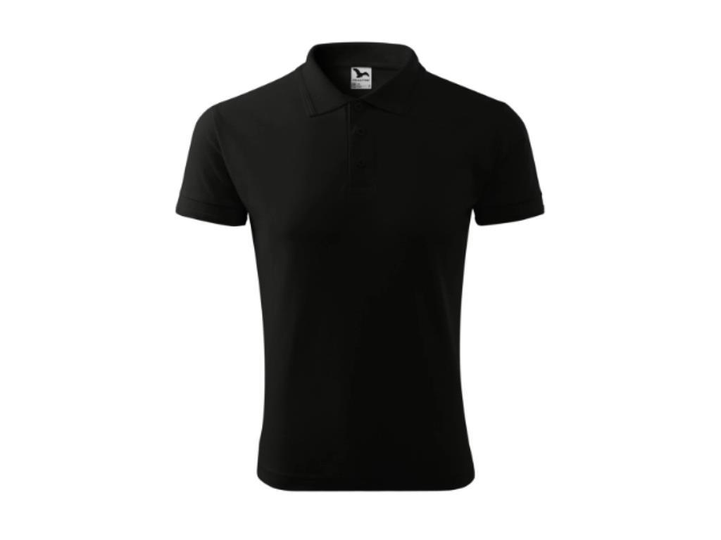 Black Polo Shirt / XL / 100% Cotton