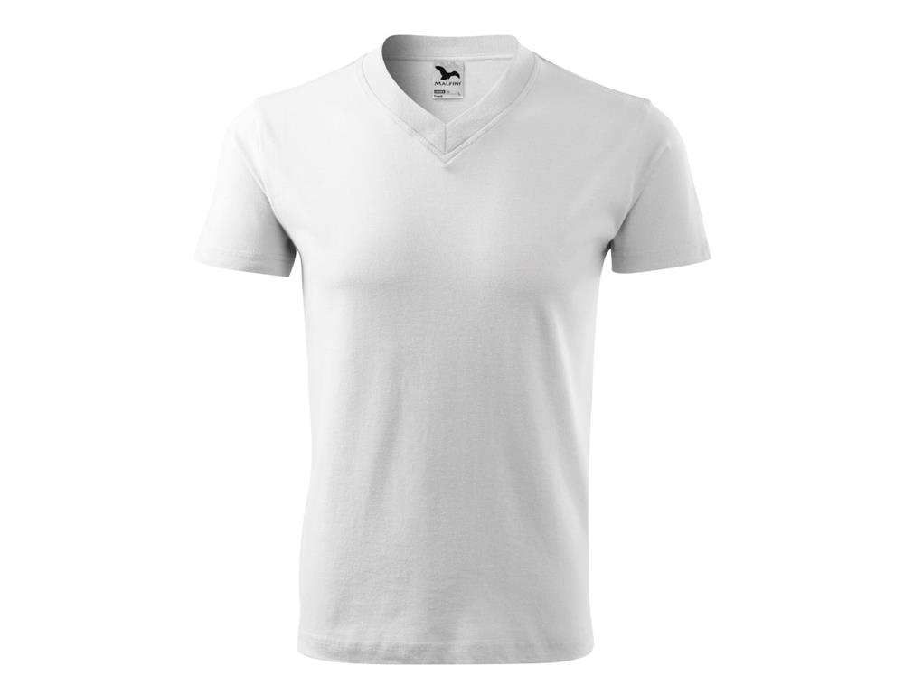 T-Shirt V-Neck / L / White