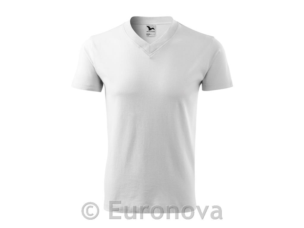 T-Shirt V-Neck / XXL / White