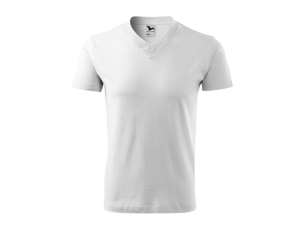 T-Shirt V-Neck / XXL / White