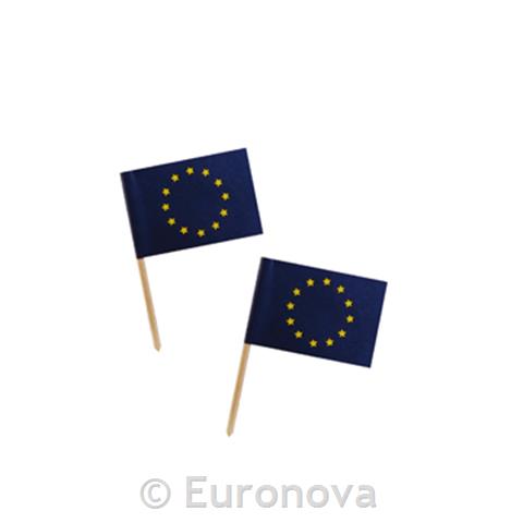 Skewers Flags / Europe / 7cm / 100 pcs
