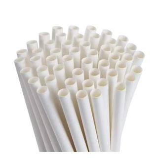 Paper Straws / 8x250mm /White/ 500pcs