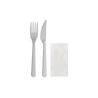 Plastic Cutlery Set / Fork-Knife / 250pc