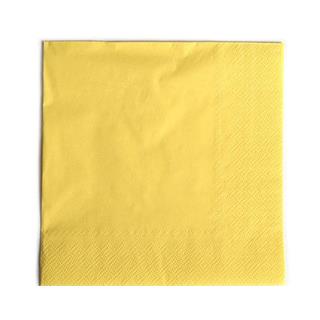Napkins /2ply/ 33x33cm /Yellow/ 50pcs