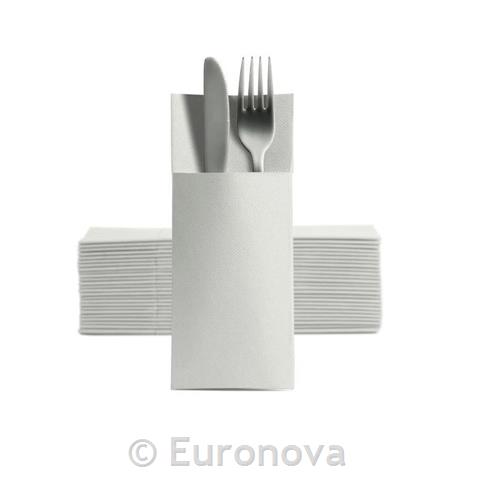 Cutlery Pocket S.Point/8x19cm/White/50Pc