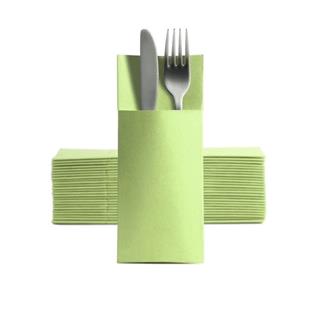 Cutlery Pocket S.Point/8x19cm/Lime/50pcs