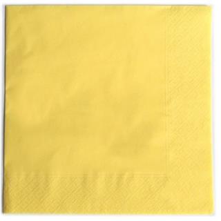 Napkins /2ply/ 38x38cm /Yellow/ 50pcs