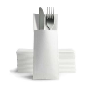 Cutlery Pocket Airlaid / White / 50pcs