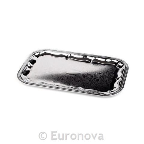 Serving tray / 53x32cm / silver / Party