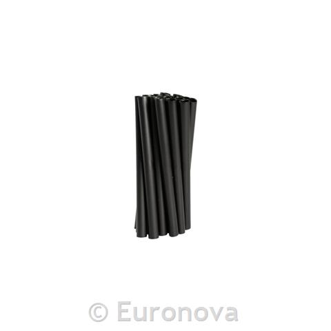 Straws / Short / 8x120mm / Black / 250Pc
