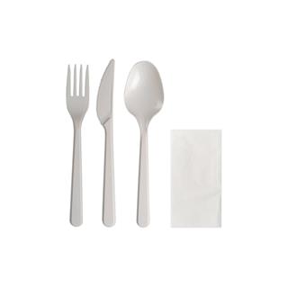 Plastic Cutlery Set /Fork-Kn-Spo/ 250pcs