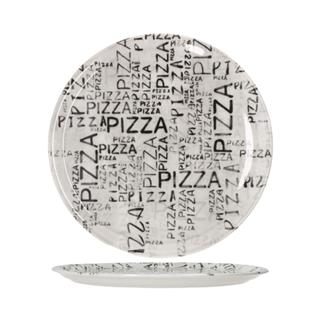 Pizza Plate Napoli / 33cm / W&B / 6 pcs