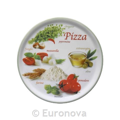 Pizza Plate Napoli / 33cm / Green / 6pcs
