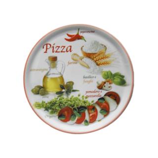 Pizza Plate Napoli / 33cm / Red / 6pcs