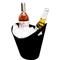 Champagne & Ice Bucket / 21x26cm / Black